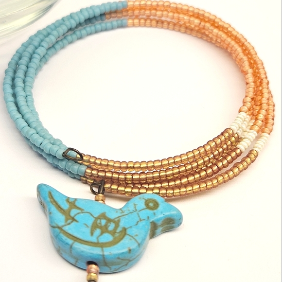 Beaded Bracelet and Earrings Set - Picture 3 of 5